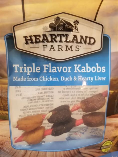 • Champ Mini Chunk Dog Food Beef and Chicken <b>Flavor</b> (12-lb. . Heartland farms triple flavor kabobs recall